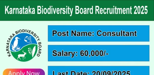 karnataka-biodiversity-board-recruitment-2025-apply-for-01-consultant-botany
