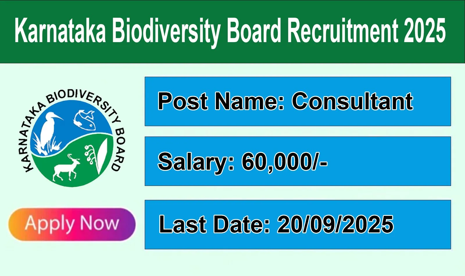 karnataka-biodiversity-board-recruitment-2025-apply-for-01-consultant-botany